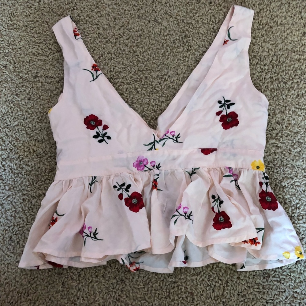 Floral Print Buttoned Blouse - Picture 4 of 5